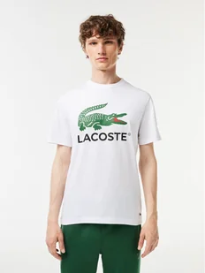 Lacoste T-Shirt TH1285 Biały Regular Fit - Koszulki męskie - miniaturka - grafika 1