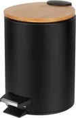 Kosze na śmieci - Kosz na śmieci Teesa na pedał czarny TSA0402 - miniaturka - grafika 1