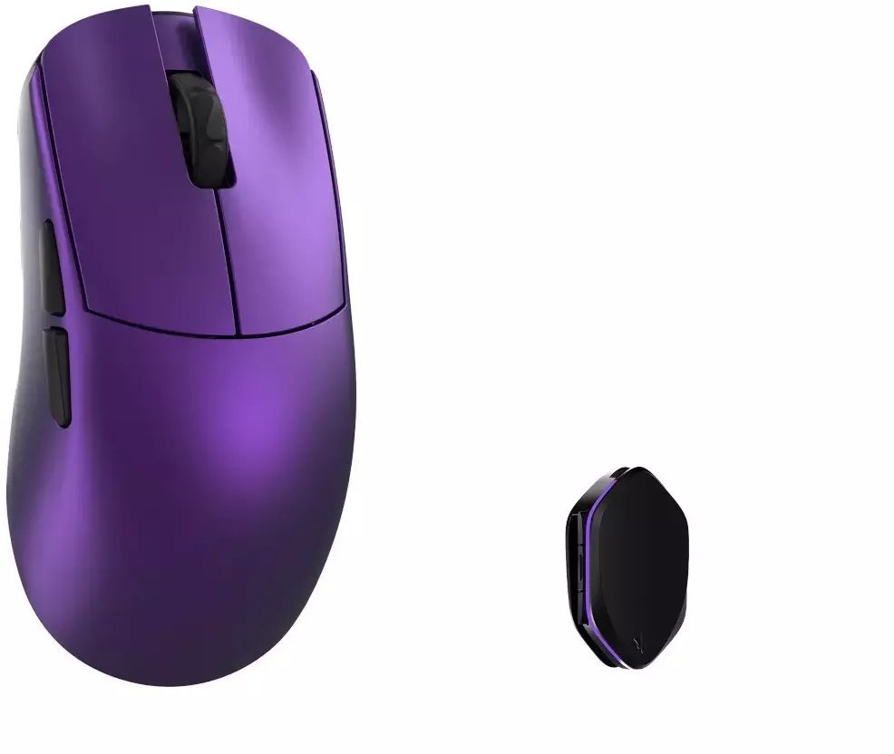 WLMouse YING Magnesium Bezprzewodowa gamingowa, PAW3950HS, 8K Polling, OMRON Optical Switches - fioletowy YINGMG-PURPLE-O