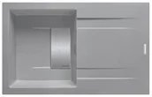 Zlewozmywaki - PYRAMIS Zlewozmywak KARTESIO 1B 1D szary beton, k.aut, maskownica (79x50) 070238801 - miniaturka - grafika 1