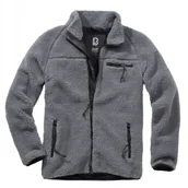Odzież taktyczna i umundurowanie - Bluza Polarowa BRANDIT Teddyfleece Jacket - Antracyt XL - miniaturka - grafika 1