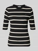 Bluzki damskie - Bluzka o kroju slim fit z mieszanki wiskozy - miniaturka - grafika 1