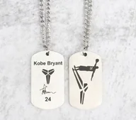 Wisiorki - Naszyjnik wisiorek Kobe Bryant Lakers autograf 24 prezent koszykówka NBA - miniaturka - grafika 1