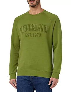 Bluzy męskie - Timberland Modrn Wash Brand Sweat Bluza męska, Mayfly, S - grafika 1