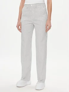 ONLY Spodnie materiałowe Merle 15312896 Biały Wide Leg - Spodnie sportowe damskie - miniaturka - grafika 1