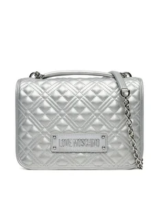 LOVE MOSCHINO Torebka JC4000PP1MLA196B Srebrny - Torebki damskie - miniaturka - grafika 1
