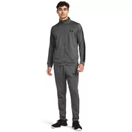 Spodnie sportowe męskie - Męski dres komplet treningowy Under Armour UA Knit Track Suit - szary - UNDER ARMOUR - miniaturka - grafika 1