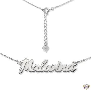 Naszyjnik srebrny imię Malwina MALWINA/CEL/R - Naszyjniki - miniaturka - grafika 1