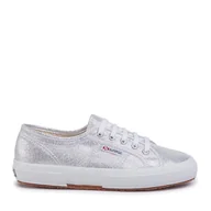 Trampki damskie - Trampki Superga 2750 Lamew S001820 Srebrny - miniaturka - grafika 1