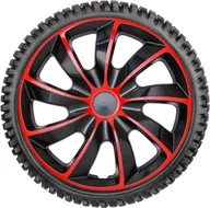 Kołpaki samochodowe - Kołpaki Samochodowe Nrm Quad 15" (Czerowono-Czarny) - miniaturka - grafika 1