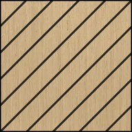 Panele ścienne i boazeria - Panele ścienne 3D SOFT na czarnym filcu 50x50 cm Dąb skos szeroki - miniaturka - grafika 1