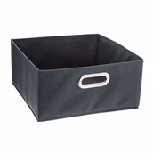 Pudła i pojemniki do przechowywania - 5five Simple Smart Pojemnik tekstylny do przechowywania pudełko na ubrania 31 x 15 cm kolor szary B0798SL5R1 - miniaturka - grafika 1