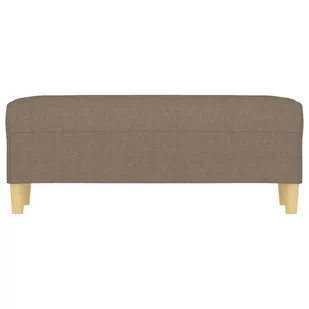 Ławka, taupe, 100x35x41 cm, tapicerowana tkaniną - Ławki do przedpokoju - miniaturka - grafika 4
