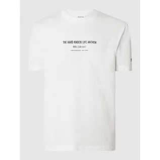 Koszulki męskie - T-shirt o kroju relaxed fit z bawełny ekologicznej model Noah - Selected Homme - grafika 1