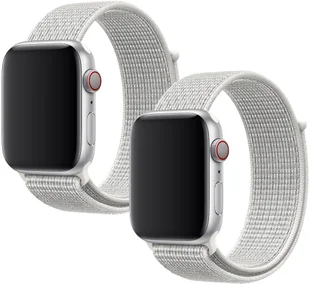 2x PASEK DO ZEGARKA APPLE WATCH 1/2/3/4/5/6/7/8/9/SE 42/44/45/46mm SZARY - Akcesoria do smartwatchy - miniaturka - grafika 1