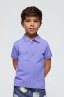 Koszulki dla chłopców - Mayoral polo bawełniane dziecięce kolor fioletowy gładki - miniaturka - grafika 1