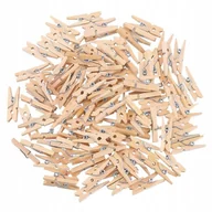 Inne artykuły do sprzątania - Klamerki Drewniane Mini Spinacze 2,5 Cm 100 Sztuk - miniaturka - grafika 1