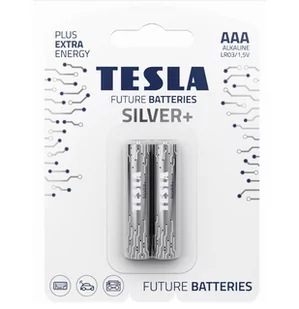 Bateria alk. LR03 TESLA SILVER+ B2 1,5V - Baterie i akcesoria - miniaturka - grafika 1