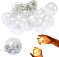 Bombki - Dekoracja świąteczna xxxxxxxxxxxxxxxx Verk Group Verk Lampki kurtyna girlanda świąteczna ozdoba bombka 138 led ciepła barwa ip44 Lampki kurtyna girlanda świąteczna ozdoba bombka 138 led ciepła barwa ip44 - miniaturka - grafika 1