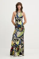 Sukienki - adidas sukienka x Farm Rio kolor zielony maxi dopasowana JL8610 - miniaturka - grafika 1