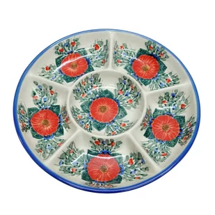 Ceramiczna półmisek dzielony Ceramika Bolesławiec - Miski i półmiski - miniaturka - grafika 1