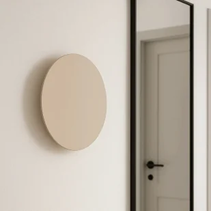 Beżowy kinkiet ścienny w minimalistycznym stylu 30 cm K-5802 z serii TALAR - Lampy ścienne - miniaturka - grafika 1