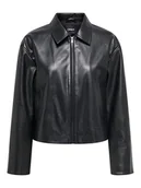 Kurtki damskie - ONLY Kurtka z imitacji skóry Nicki 15356871 Czarny Regular Fit - miniaturka - grafika 1