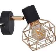 Lampy ścienne - Kinkiet czarny pojedynczy klosz miedziany Acrobat 91-22240 - miniaturka - grafika 1