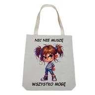 Torebki damskie - Torba na ramię jasny beż 33x38 Mi 050 - miniaturka - grafika 1