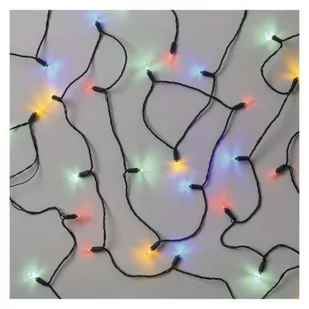 Lampki choinkowe LED Classic Chain, tradycyjne, 120 LED 17,85m, multikolor, zielony, IP44 - Oświetlenie świąteczne - miniaturka - grafika 1
