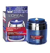 Kremy do twarzy - L'Oreal Paris Dermo Expertise Revitalift Laser Pressed krem na noc z retinolem i niacynamidem, 50 ml (1 szt.) - miniaturka - grafika 1