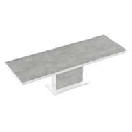 Stoły - Stół rozkładany MODICA Grey Stone MAT + Grey Stone MAT + Biały HG - miniaturka - grafika 1