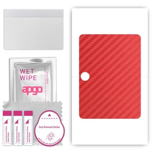 folia naklejka skórka strukturalna na TYŁ do Oppo Pad Neo - Carbon Czerwony - apgo SKINS