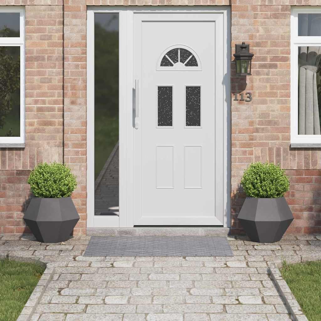 vidaXL Donica 2 pcs Czarny 50 x 50 x 40 cm Stal