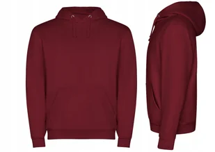 Bluza Dresowa z Kapturem Kangurka JAKOŚĆ ROLY Capucha SU1087 BORDOWA M - Bluzy damskie - miniaturka - grafika 1