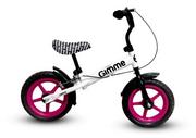 Rowerki biegowe - GIMME Rowerek biegowy z hamulcem Nemo - różowy AP_222799 - miniaturka - grafika 1