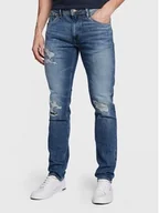 Spodnie męskie - Pepe Jeans Jeansy Stanley PM206816 Granatowy Tapered Fit - miniaturka - grafika 1