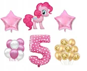 Balony i akcesoria - Mini Zestaw My Little Pony 5 Urodziny Balony Kucyk - miniaturka - grafika 1