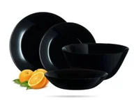 Serwisy obiadowe - Serwis obiadowy z salaterką dla 6 osób 19 el czarny Zelie Arcopal - miniaturka - grafika 1