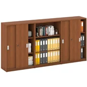 Zestawy mebli biurowych - B2B Partner Zestaw szaf MIRELLI, Typ IV - czereśnia 437549 - miniaturka - grafika 1