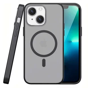 Etui matowe Alogy MagCase do MagSafe obudowa z pierścieniem magnetycznym do Apple iPhone 14 Czarne - Etui i futerały do telefonów - miniaturka - grafika 12