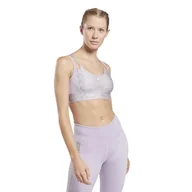 Biustonosze - Damski Stanik sportowy REEBOK MOD SAFARI POLY BRALETTE HT6078 – Fioletowy - miniaturka - grafika 1