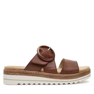 Klapki i japonki damskie - Klapki Remonte D0Q51-24 Brązowy - miniaturka - grafika 1