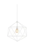 Lampy sufitowe - Kaspa Lampa wisząca Wire L biała 10538101 - miniaturka - grafika 1