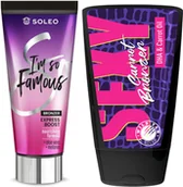 Balsamy i kremy do opalania - Soleo I'm So Famous + Wild Tan Sexy Carrot Gratis - miniaturka - grafika 1