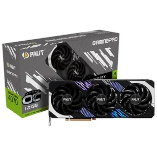 PALIT GeForce RTX 4070 GamingPro OC 12GB DLSS 3 NED4070H19K9-1043A - Karty graficzne - miniaturka - grafika 1