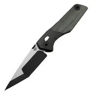 Noże - Nóż składany Bestech Cetus Black Bronze Titanium / Black Canvas Micarta, Black PVD / Satin M390 by Poltergeistworks (BT2304A) - miniaturka - grafika 1