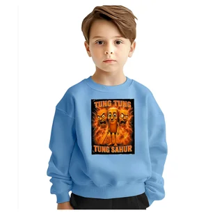 BLUZA DZIECIĘCA ITALIAN BRAINROT TUNG SAHUR 104 DLA CHŁOPCA DZIEWCZYNKI - Bluzy dla dziewczynek BLUZA DZIECIĘCA ITALIAN BRAINROT TUNG SAHUR 104 DLA CHŁOPCA DZIEWCZYNKI - Bluzy dla dziewczynek - miniaturka - grafika 1