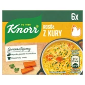 Buliony i przyprawy w kostkach - Knorr Rosół z kury 6 x 10 g - miniaturka - grafika 1