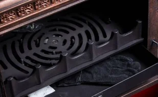 Piec piecyk koza żeliwny z płytą grzewczą (kolor: czarny) spełnia anty-smogowy EkoProjekt 04480186 - Piece wolnostojące - miniaturka - grafika 5